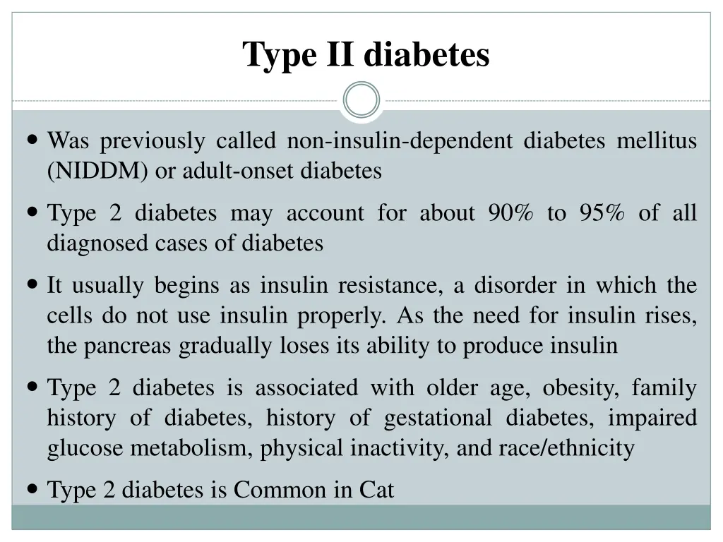 type ii diabetes