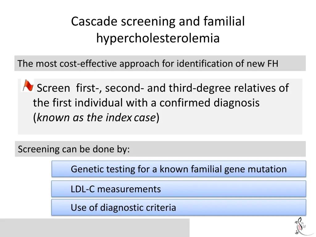 cascade screening and familial