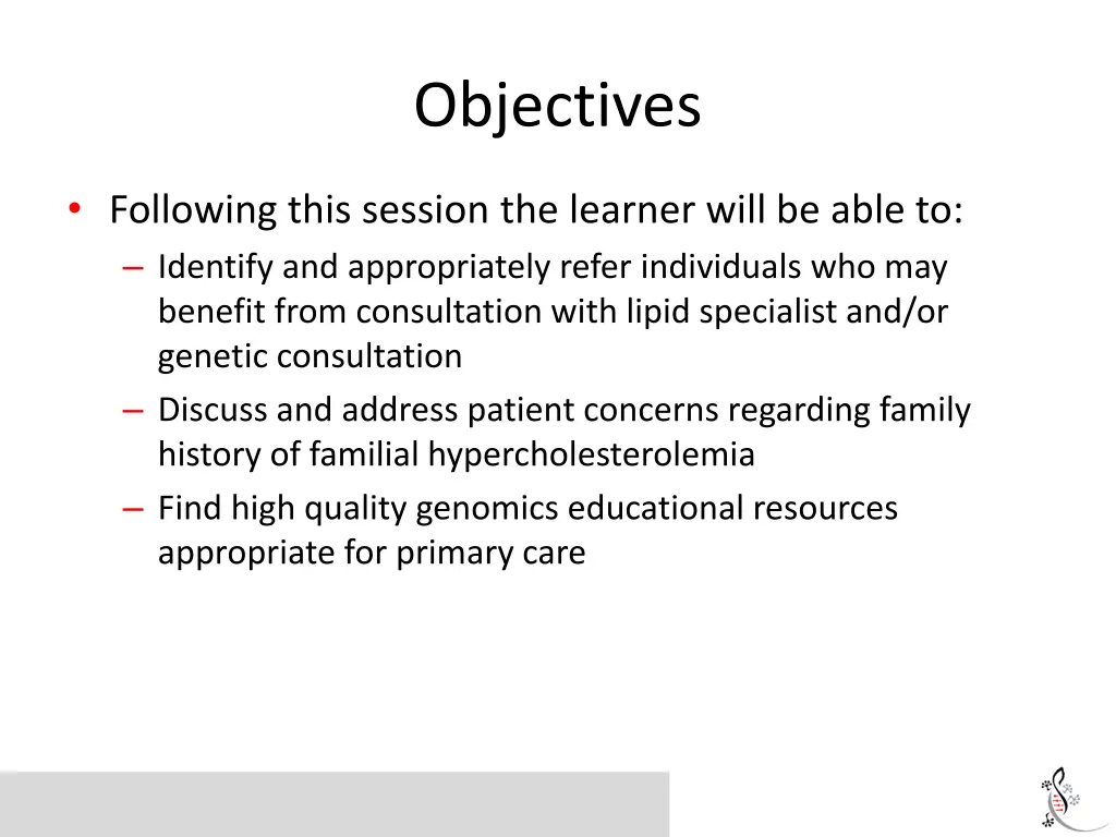 objectives