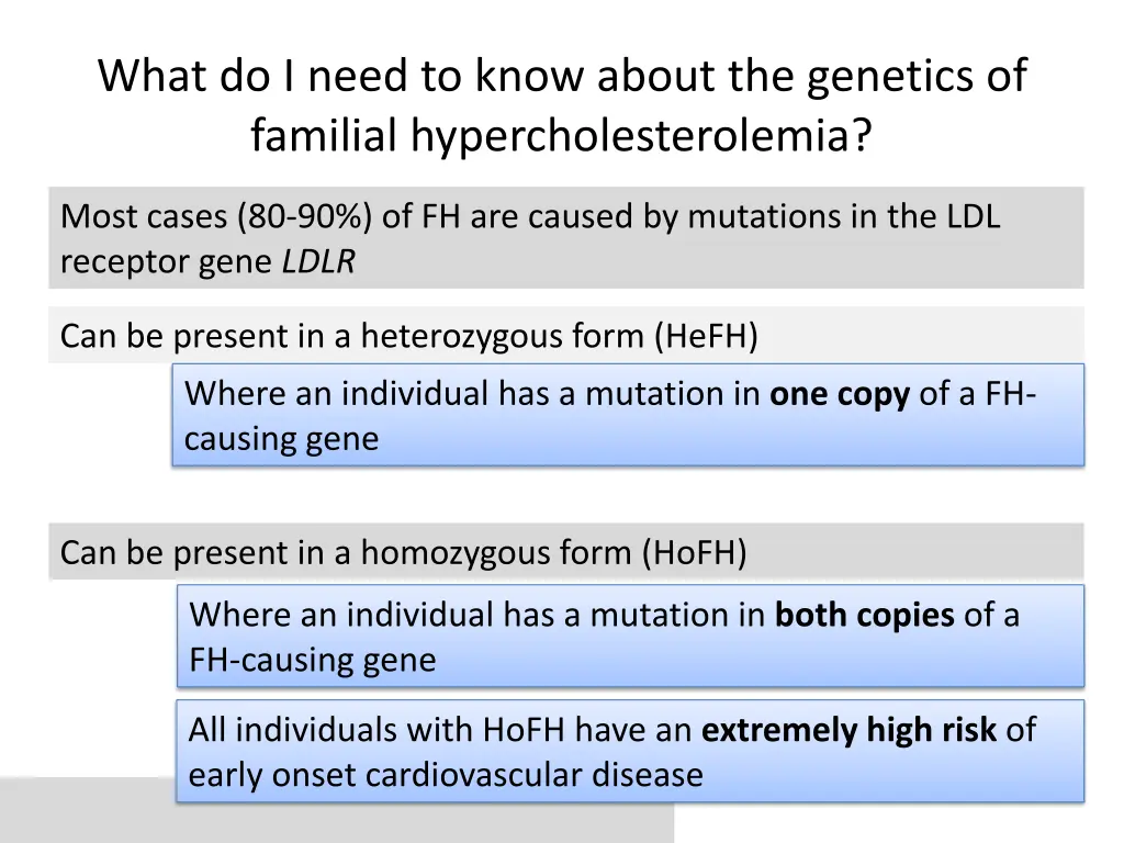 what do i need to know about the genetics