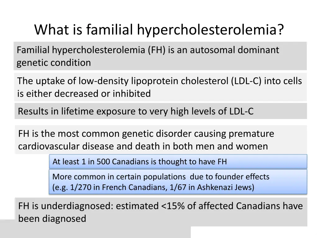 what is familial hypercholesterolemia
