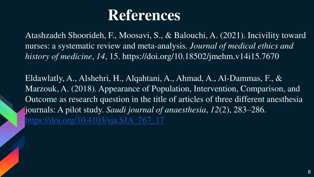 references