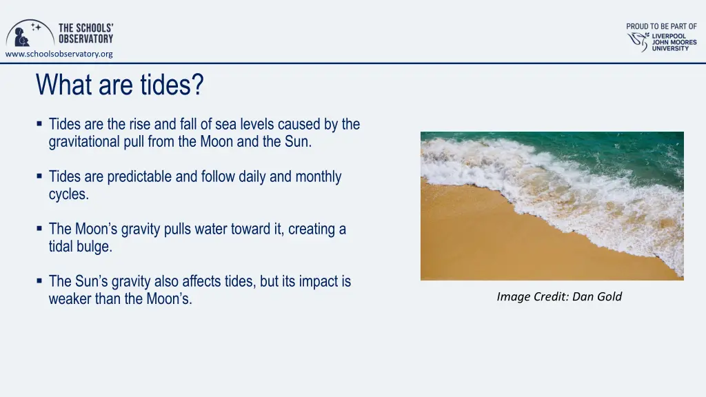 www schoolsobservatory org what are tides