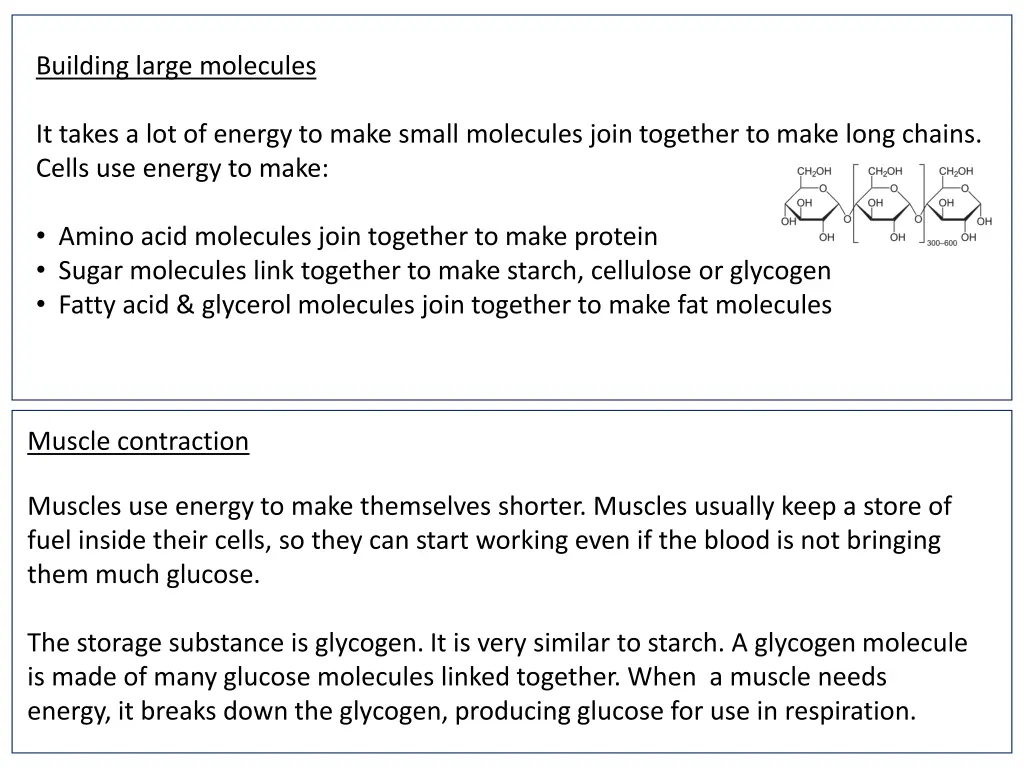 building large molecules