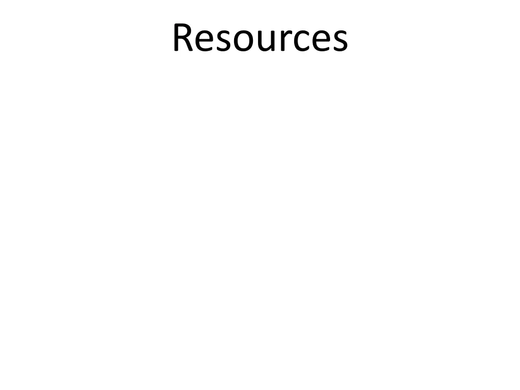 resources