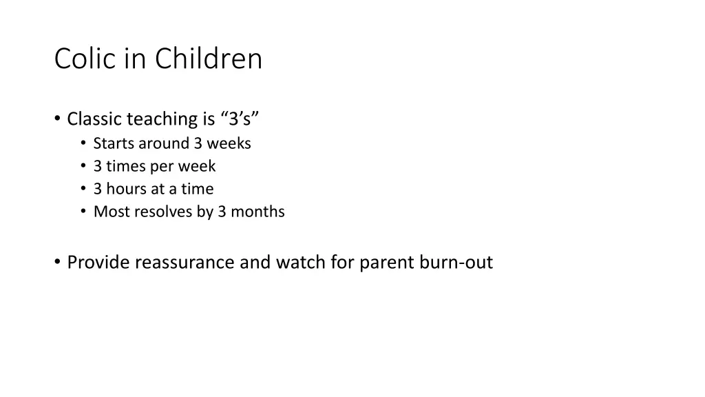 colic in children