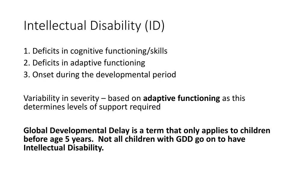 intellectual disability id