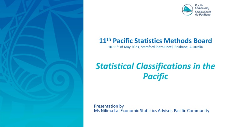 11 th pacific statistics methods board
