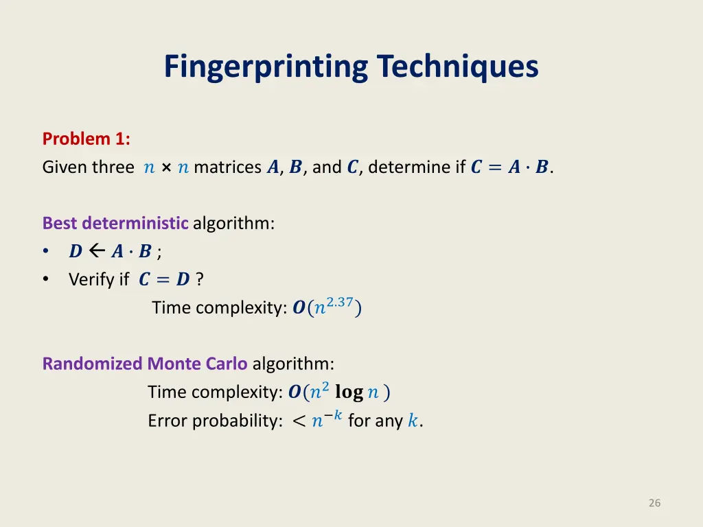 fingerprinting techniques