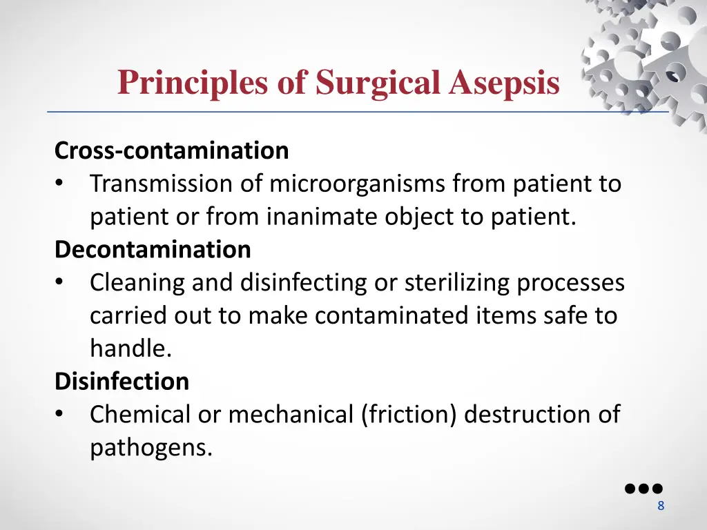 principles of surgical asepsis 2