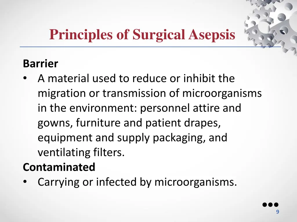 principles of surgical asepsis 3
