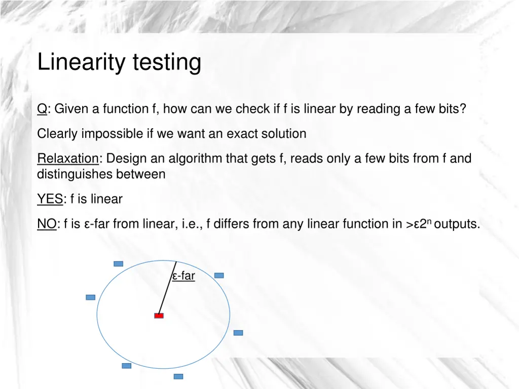 linearity testing 4