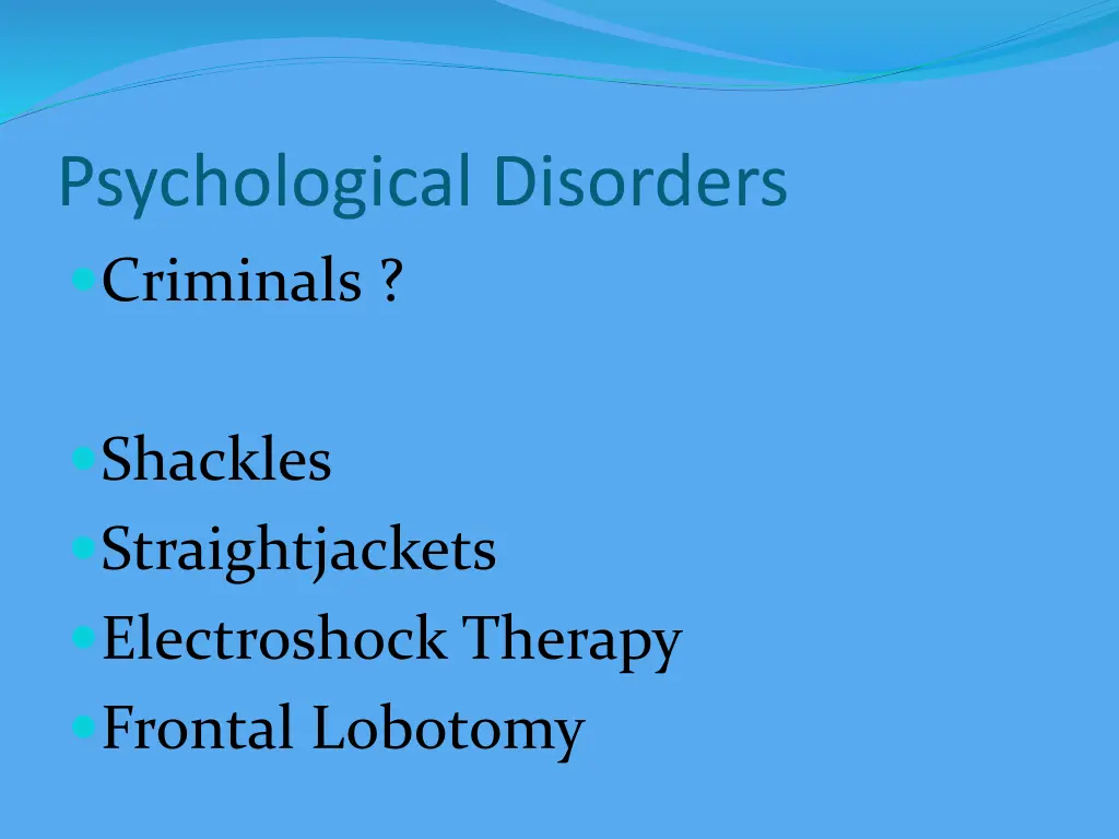 psychological disorders criminals