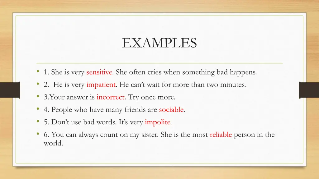 examples