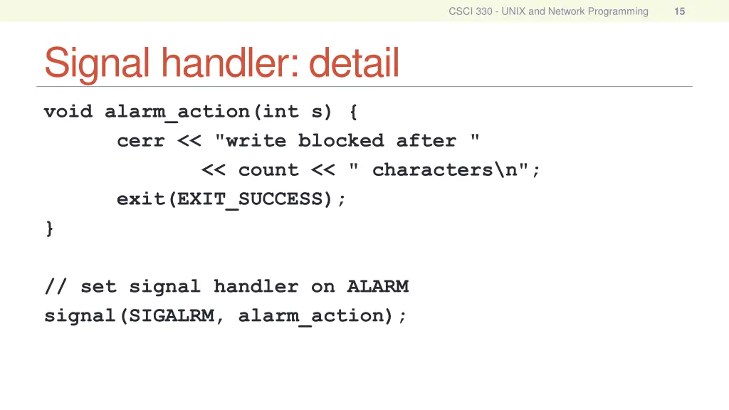 csci 330 unix and network programming 14