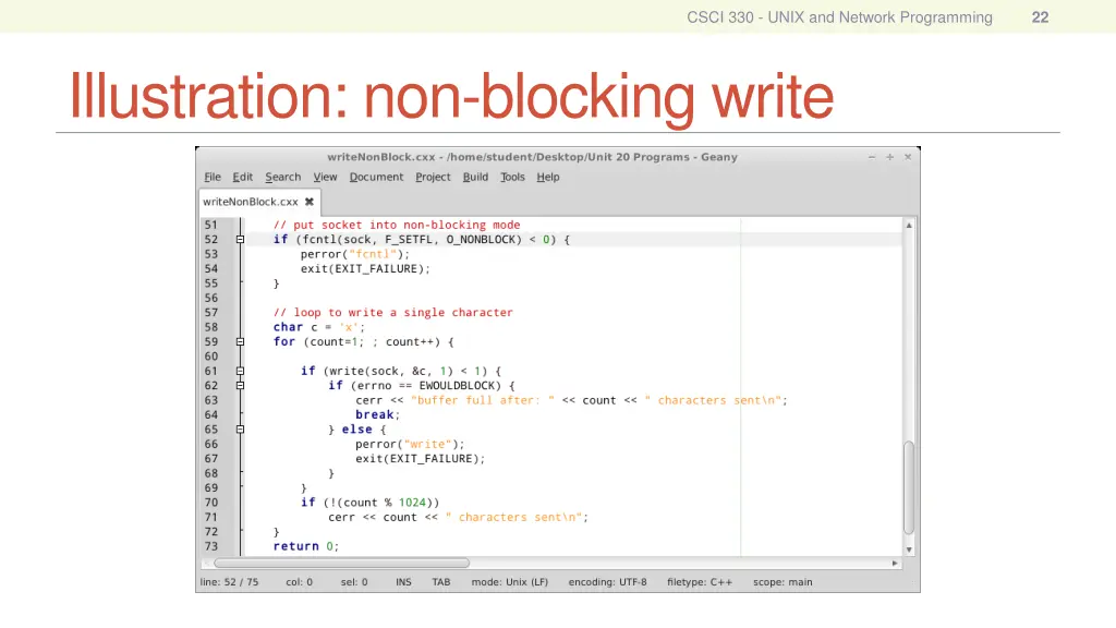 csci 330 unix and network programming 21