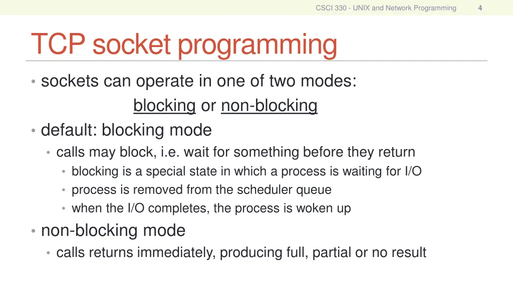 csci 330 unix and network programming 3