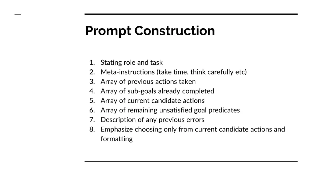 prompt construction