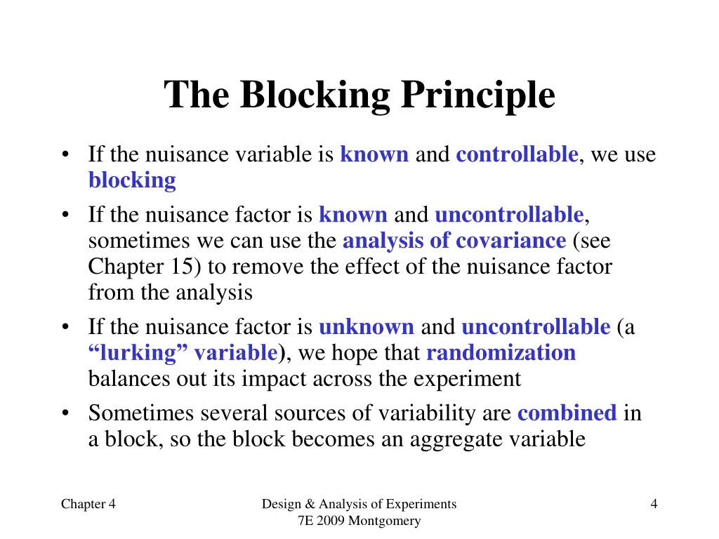 the blocking principle 1