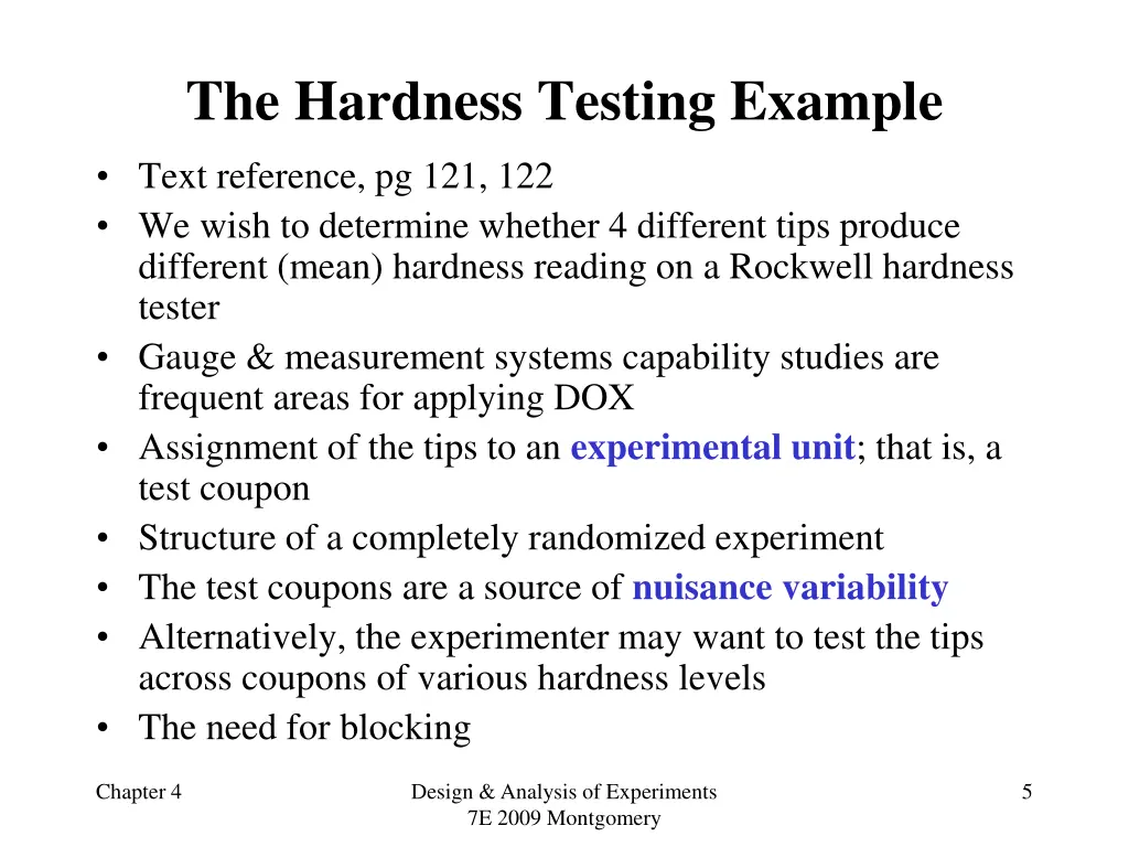 the hardness testing example