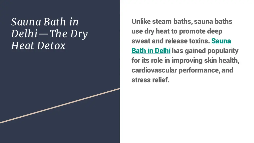 sauna bath in delhi the dry heat detox