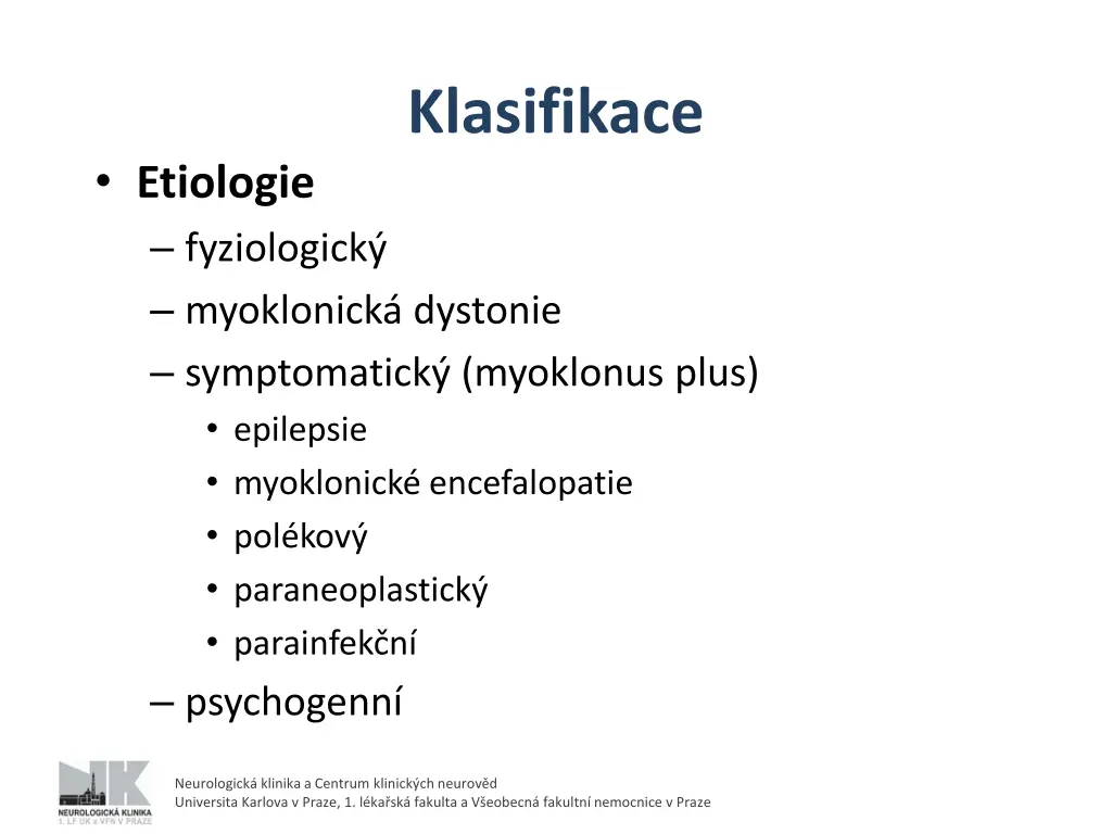 klasifikace