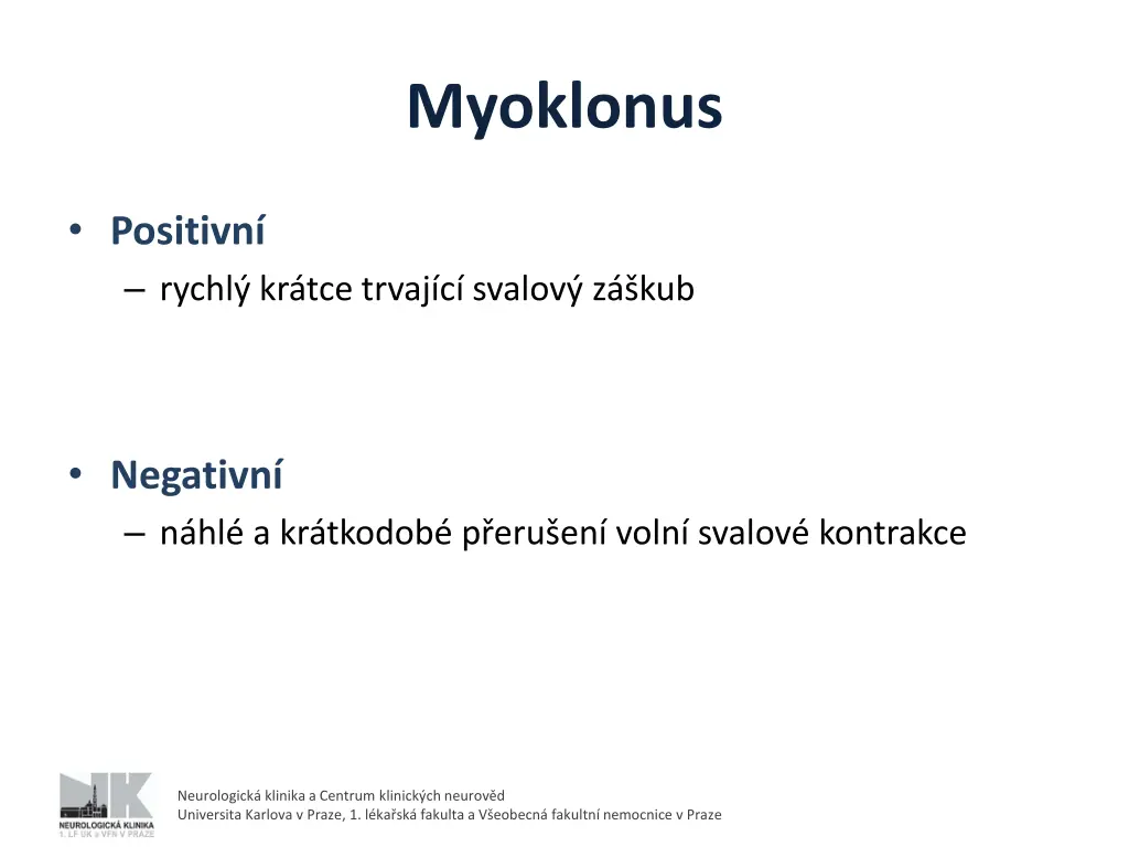 myoklonus 1