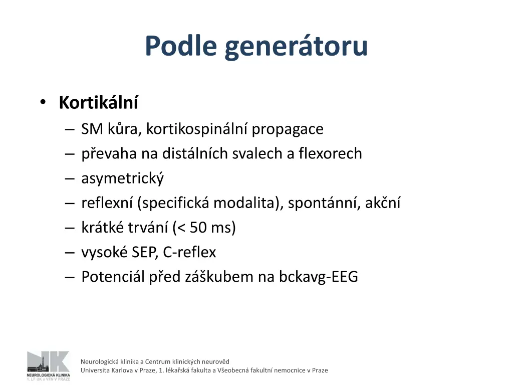 podle gener toru 1