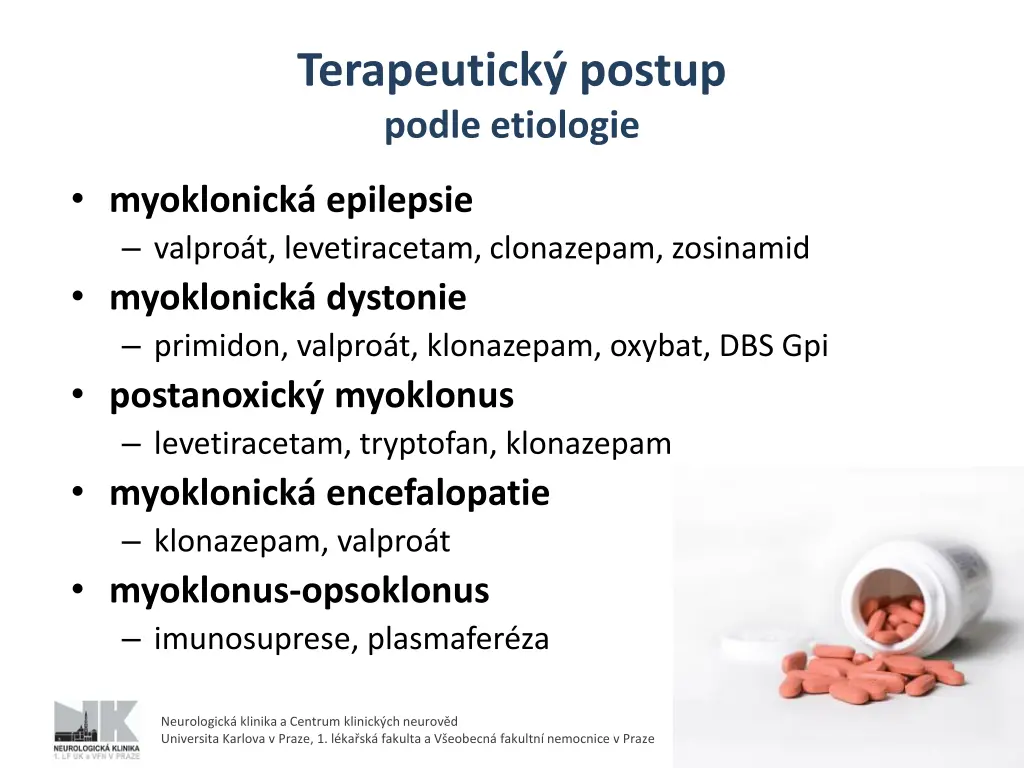 terapeutick postup podle etiologie