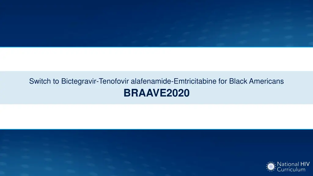 switch to bictegravir tenofovir alafenamide