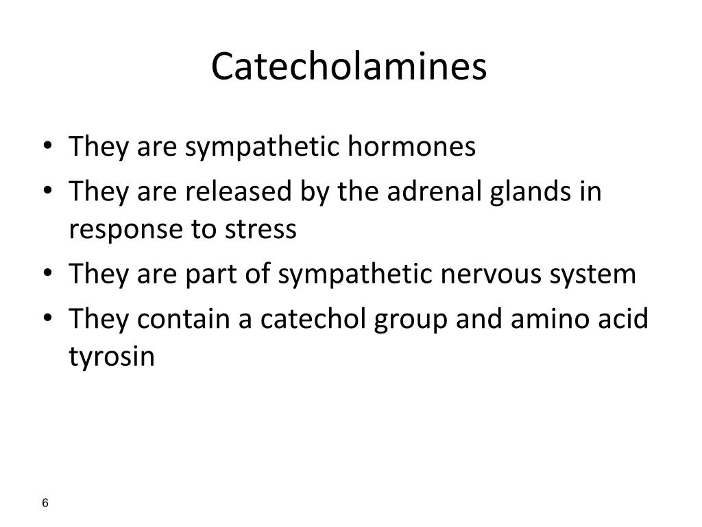 catecholamines