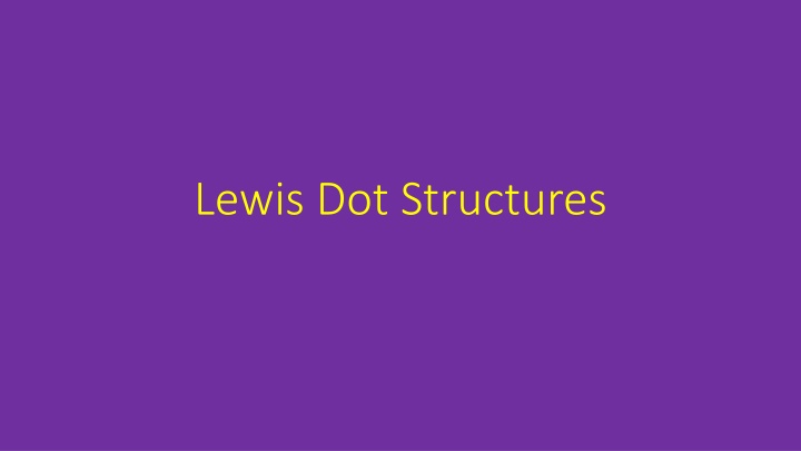 lewis dot structures