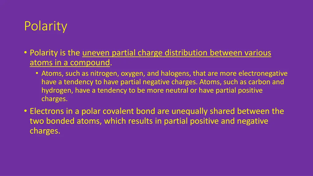polarity