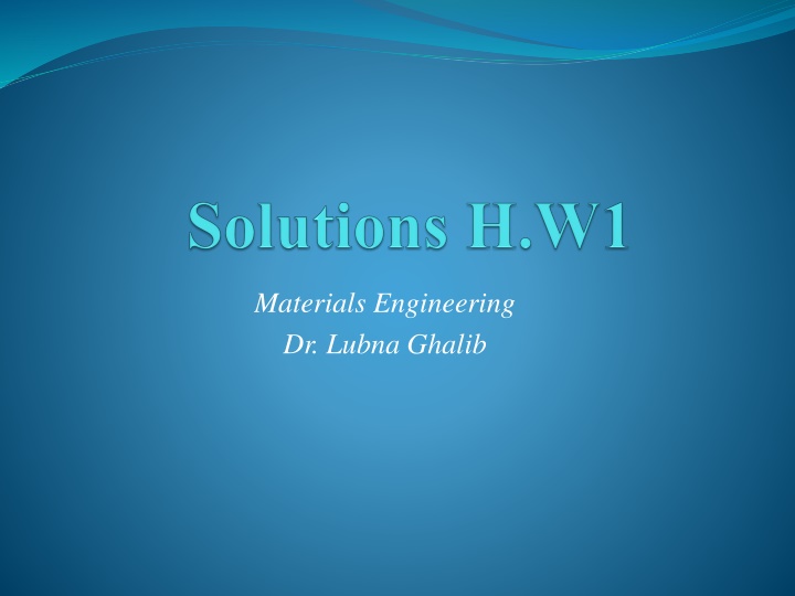 materials engineering dr lubna ghalib