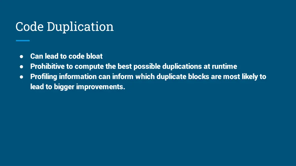 code duplication 1