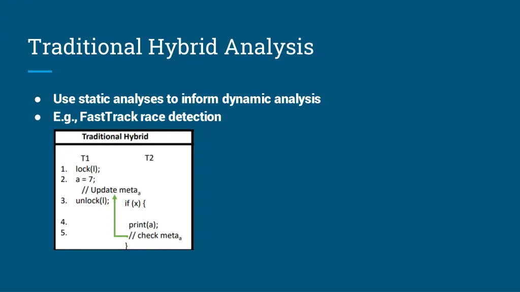 traditional hybrid analysis