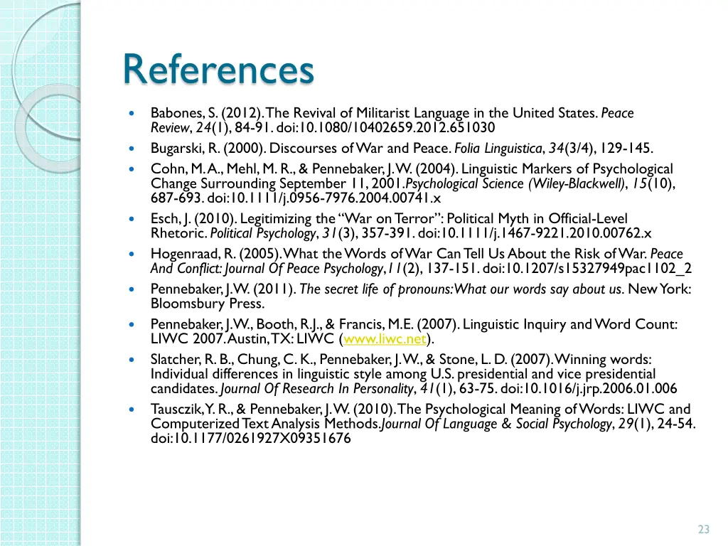 references