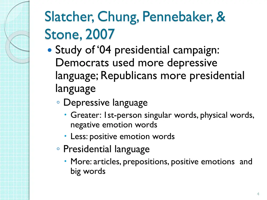 slatcher chung pennebaker stone 2007 study