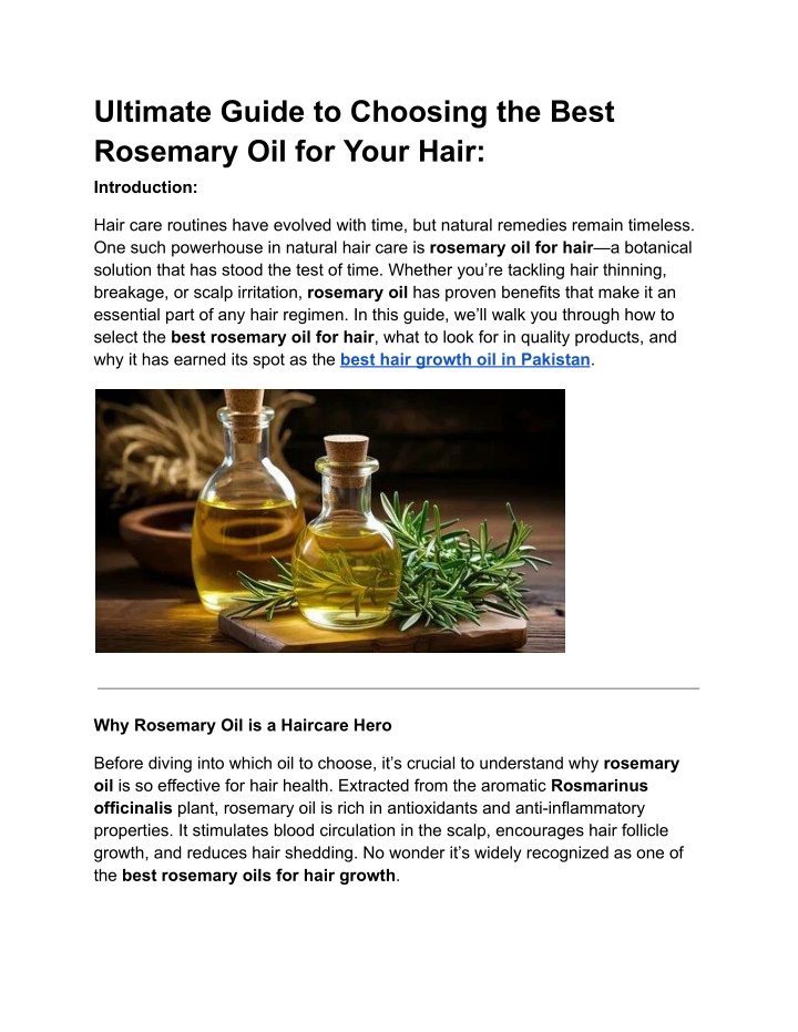 ultimate guide to choosing the best rosemary
