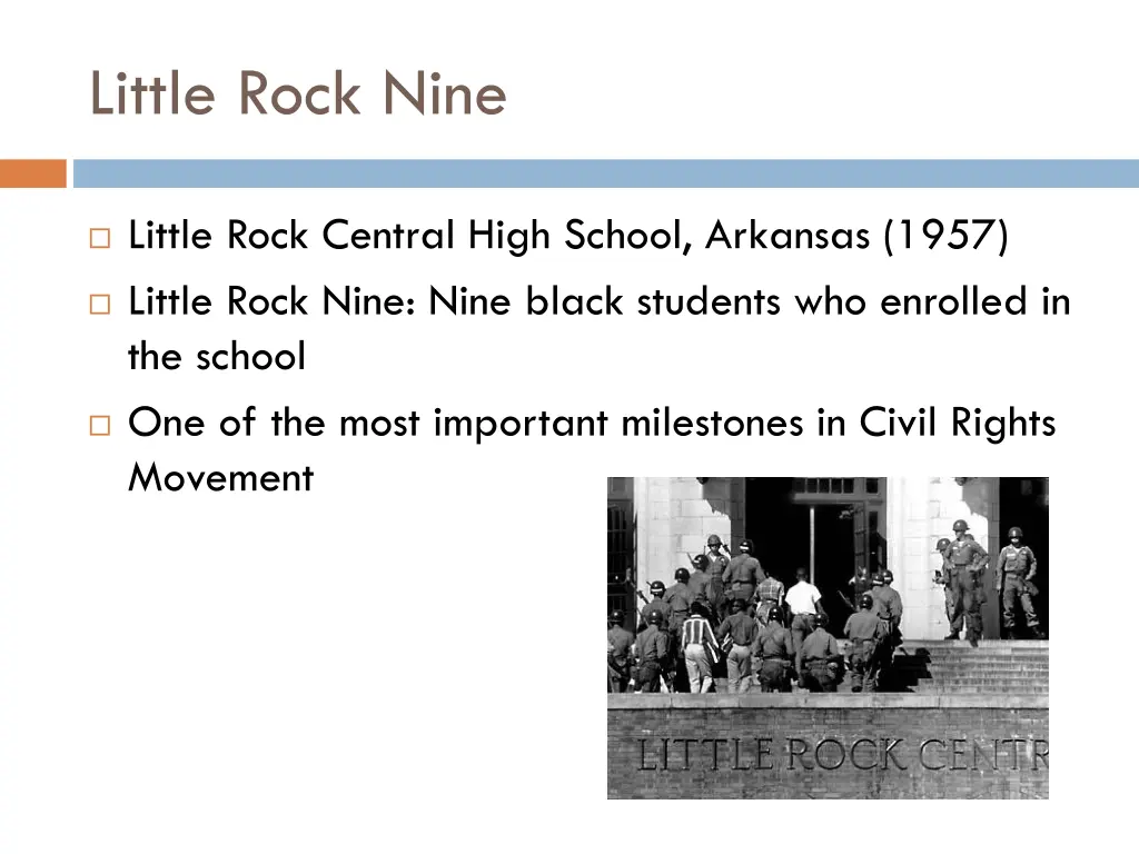 little rock nine