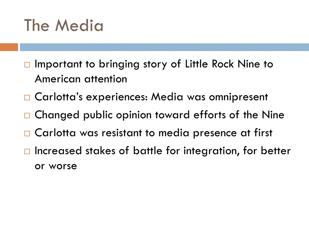 the media