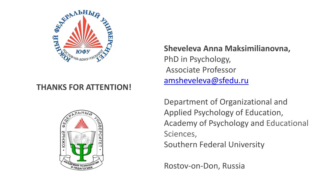 sheveleva anna maksimilianovna phd in psychology
