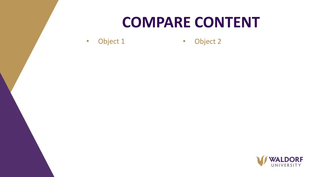 compare content