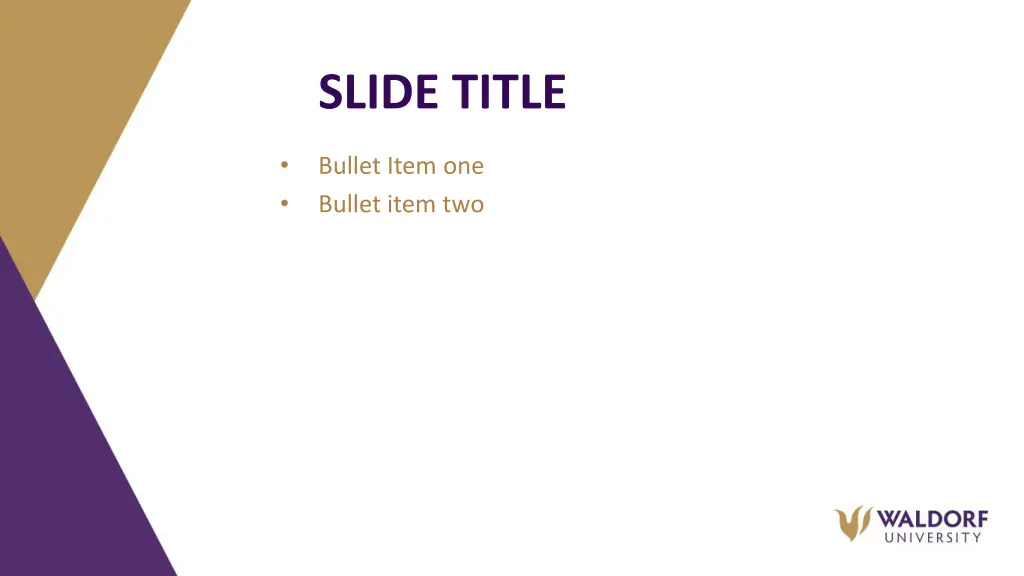 slide title