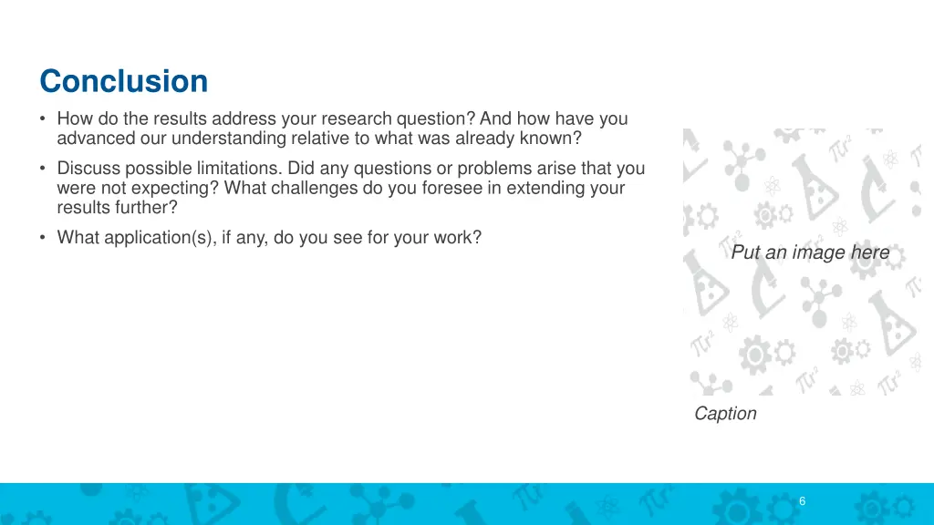 conclusion how do the results address your
