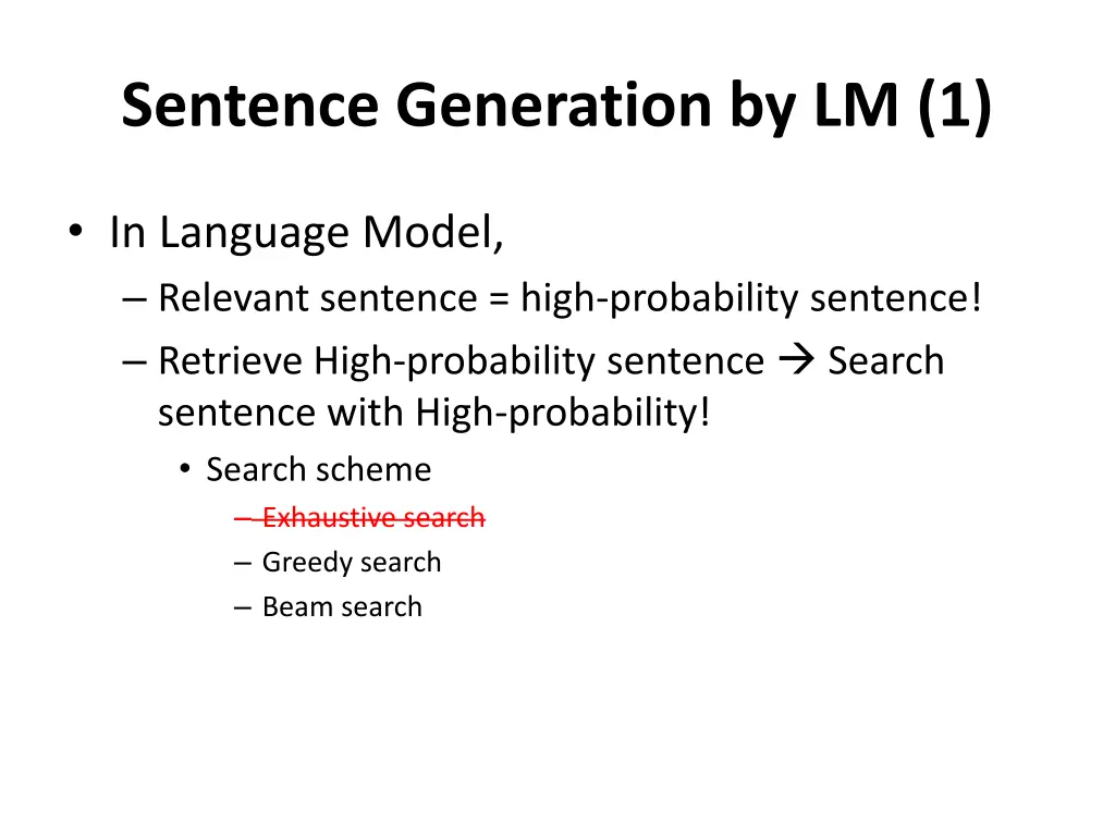 sentence generation by lm 1