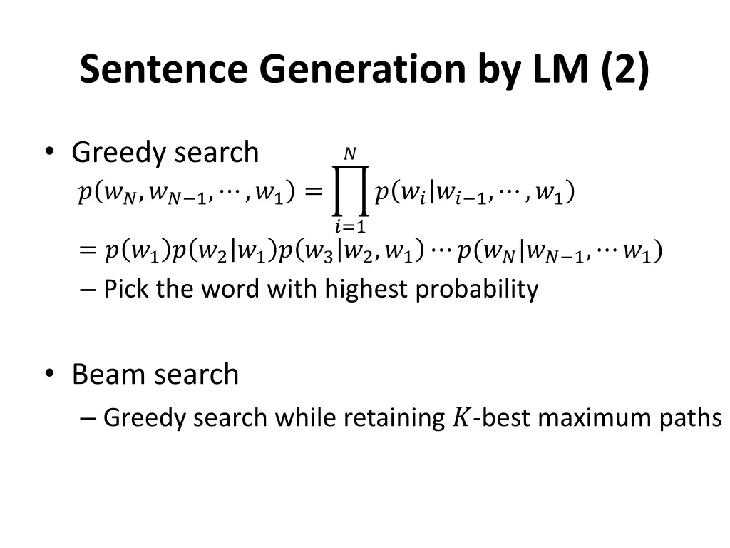 sentence generation by lm 2