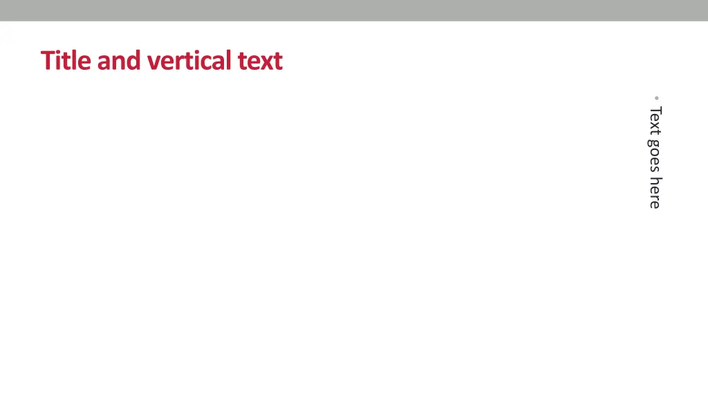 title and vertical text