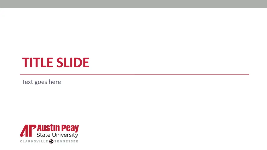 title slide