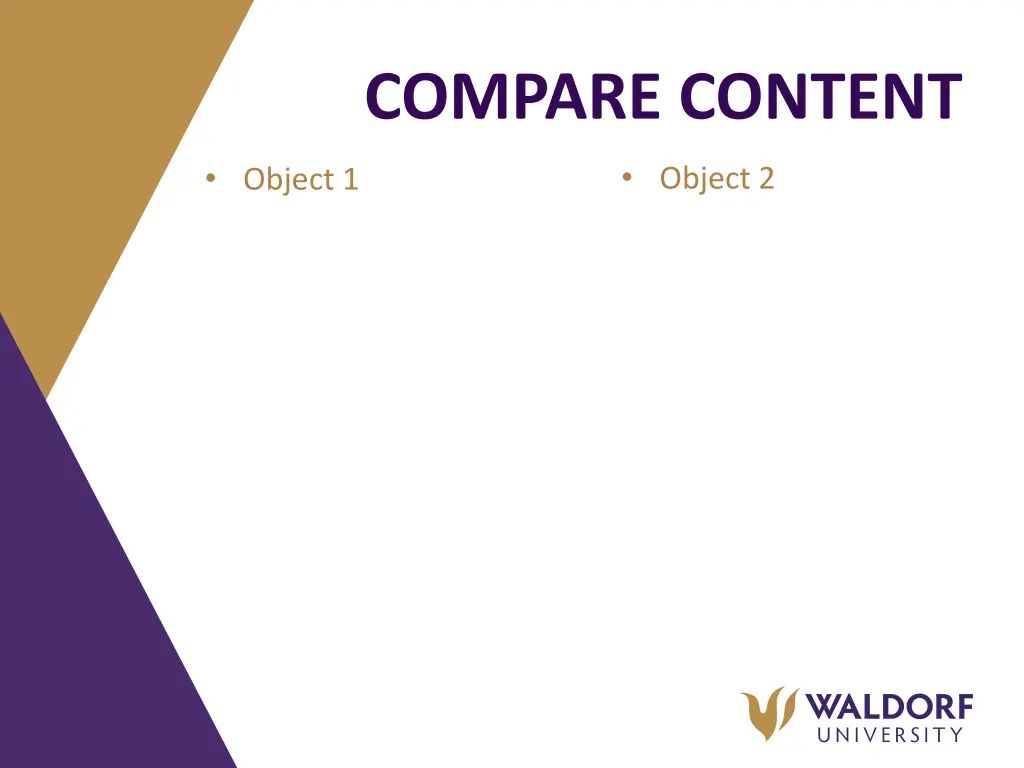 compare content